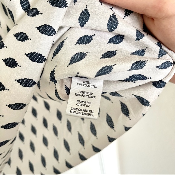 Navy and white blouse - Picture 3 of 3